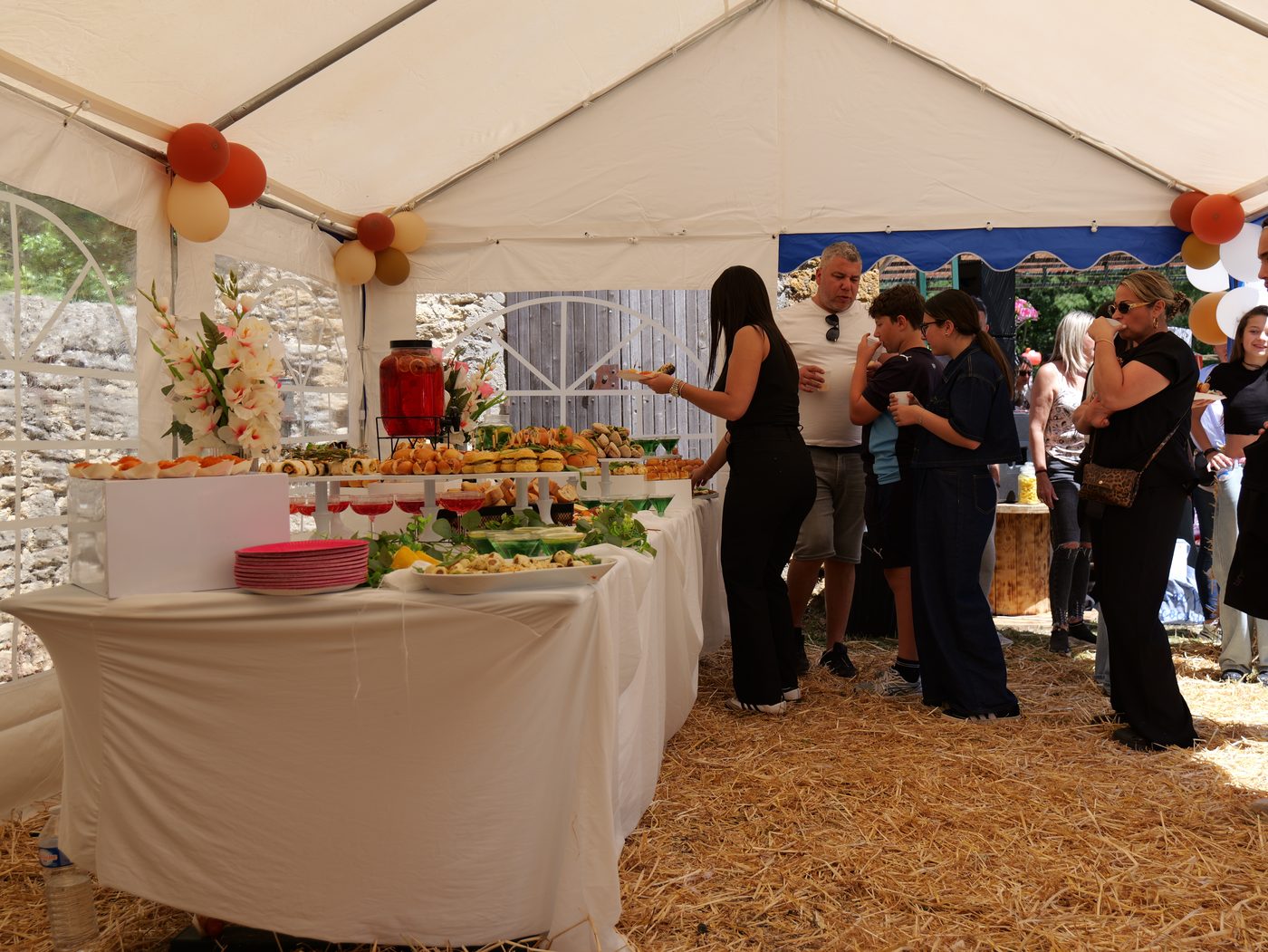 Table gourmande pour les visiteurs